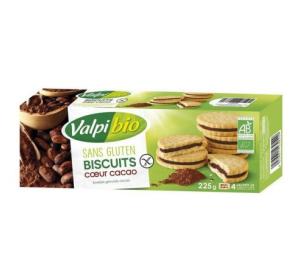 BISCUITS COEUR CACAO 225G