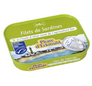 FILETS DE SARDINES A L'HUILE D'OLIVE