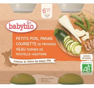 2 POTS PETITS POIS COURGETTE VEAU