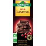 CHOCOLAT NOIR AUX CRANBERRIES